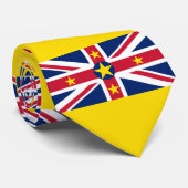 Cravate Drapeau de Niue (Roulé)