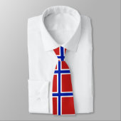Cravate Drapeau de Norvège Scandinave (Attaché)