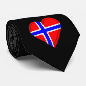 Cravate Drapeau de Norvégien de la Norvège (Roulé)