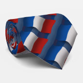 Cravate Drapeau de ondulation de la France (Roulé)