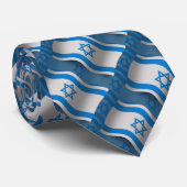 Cravate Drapeau de ondulation de l'Israël (Roulé)