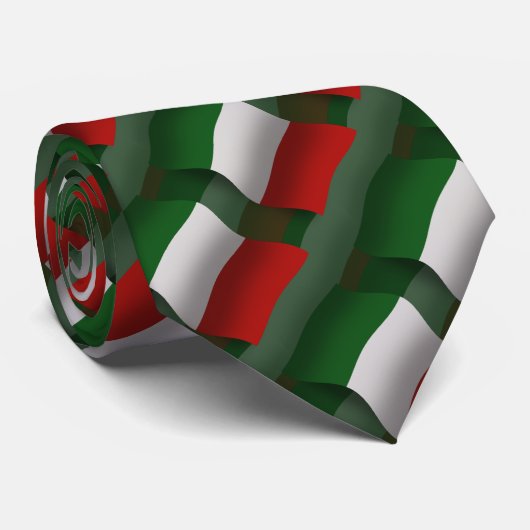 Cravate Drapeau de ondulation de l'Italie (Roulé)