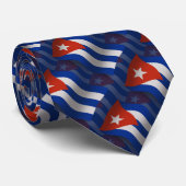 Cravate Drapeau de ondulation du Cuba (Roulé)