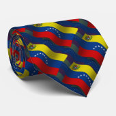 Cravate Drapeau de ondulation du Venezuela (Roulé)