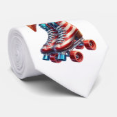 Cravate Drapeau de Patriote Rétro 80 (Roulé)