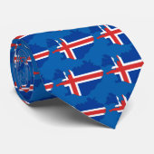 Cravate Drapeau de pays de l'Islande (Roulé)