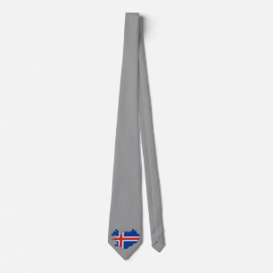 Cravate Drapeau de pays islandais