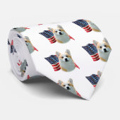 Cravate Drapeau de Pembroke Welsh Corgi (Roulé)