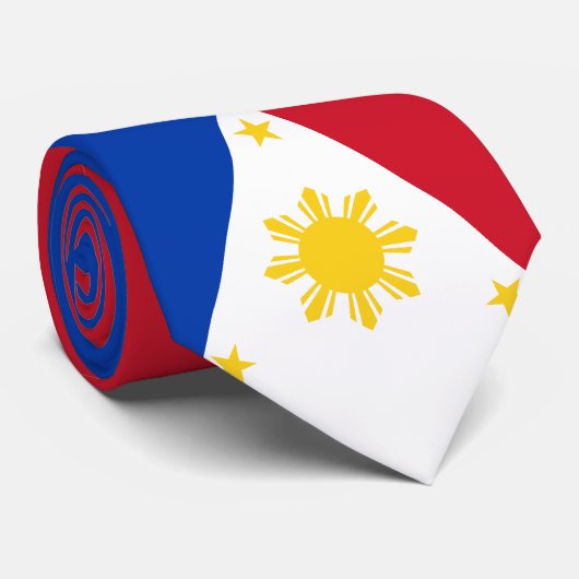 Cravate Drapeau de Philippines (Roulé)