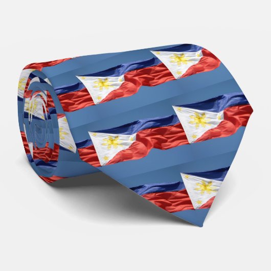 Cravate drapeau de Philippines (Roulé)