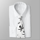 Cravate Drapeau de pirate Crâne croisé épées (Attaché)