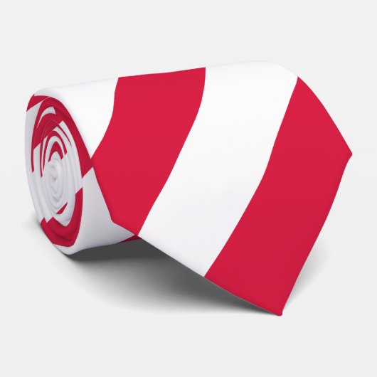 Cravate Drapeau de Pologne (Roulé)