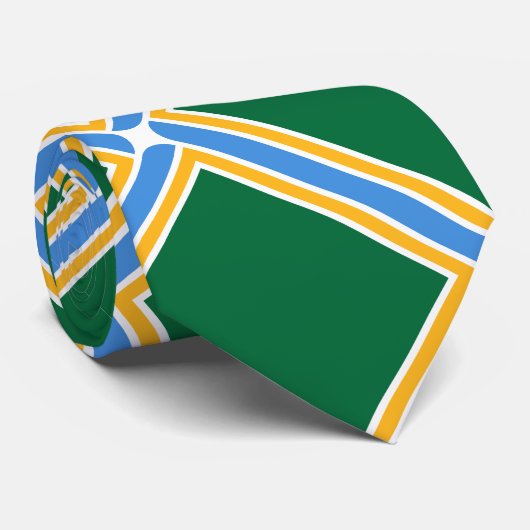 Cravate Drapeau de Portland - Oregon (Roulé)