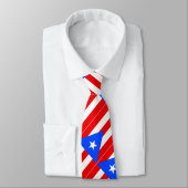 Cravate Drapeau de Porto Rico (Attaché)