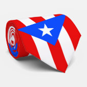 Cravate Drapeau de Porto Rico (Roulé)