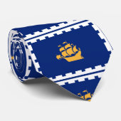 Cravate Drapeau de Québec (Roulé)