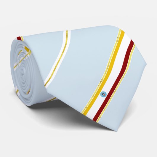 Cravate Drapeau de rayures de Columbus (Roulé)