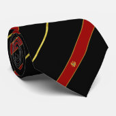 Cravate Drapeau de rayures de Monténégro (Roulé)