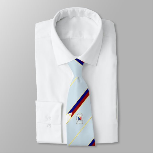 Cravate Drapeau de rayures de Philippines (Attaché)