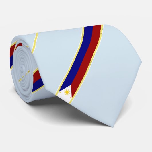 Cravate Drapeau de rayures de Philippines (Roulé)