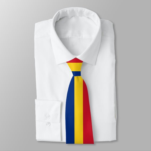 Cravate Drapeau de Roumanie (Attaché)
