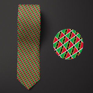 Cravate Drapeau de Saint-Kitts-et-Nevis Motif