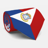 Cravate Drapeau de Saint-Martin (Roulé)