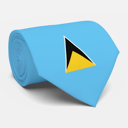 Cravate Drapeau de Sainte-Lucie (Roulé)