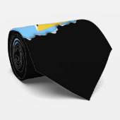 Cravate Drapeau de Sainte-Lucie (Roulé)