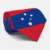 Cravate Drapeau de Samoa (Roulé)