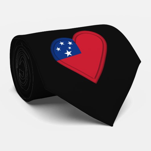 Cravate Drapeau de Samoan du Samoa (Roulé)