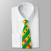 Cravate Drapeau de Sao Tome-et-Principe (Attaché)