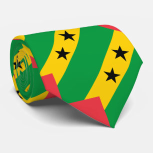 Cravate Drapeau de Sao Tome-et-Principe