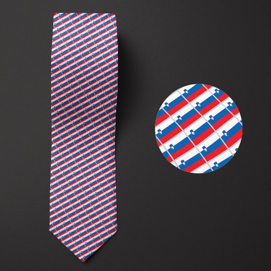 Cravate Drapeau de Slovénie Motif