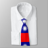 Cravate Drapeau de Taïwan (Attaché)