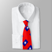 Cravate Drapeau de Taïwan (Attaché)
