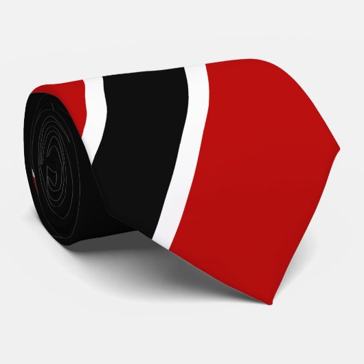 Cravate Drapeau de Trinité-et-Tobago (Roulé)