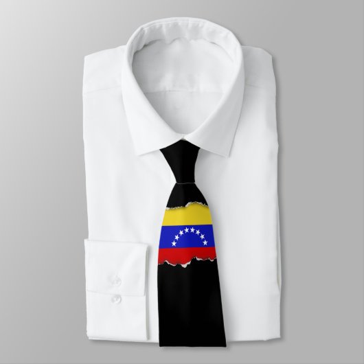 Cravate Drapeau de Venezuala (Attaché)