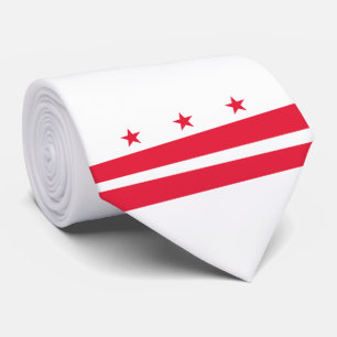 Cravate Drapeau de Washington D.C. (District de Columbia)