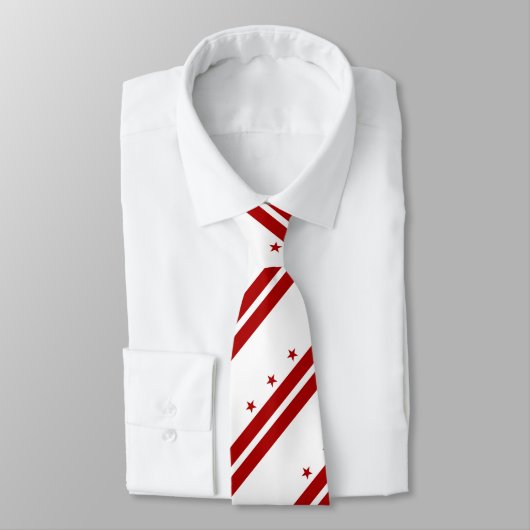 Cravate Drapeau de Washington DC (Attaché)