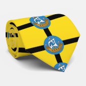 Cravate Drapeau de Wellington City, Nouvelle-Zélande (Roulé)