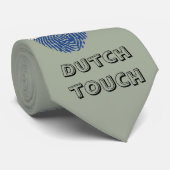 Cravate Drapeau d'empreinte digitale de contact de (Roulé)