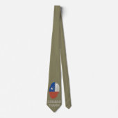 Cravate Drapeau d'empreintes digitales chiliennes (Devant)