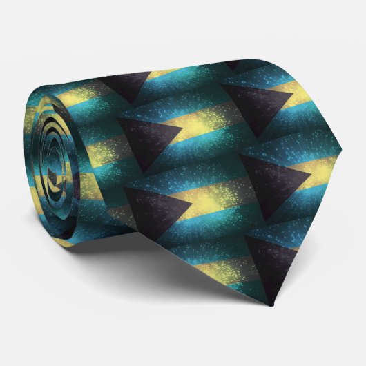 Cravate Drapeau des Bahamas (Roulé)