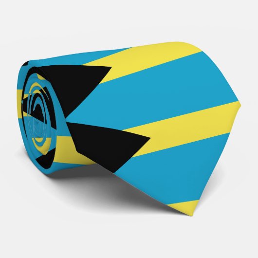 Cravate Drapeau des Bahamas (Roulé)