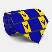 Cravate Drapeau des Barbade (Roulé)