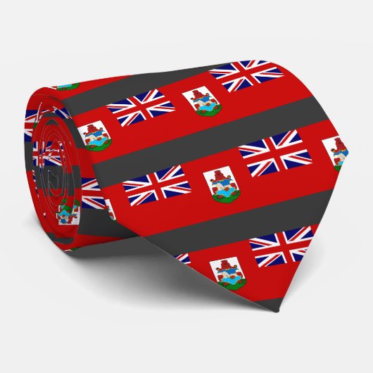 Cravate Drapeau des Bermudes (Roulé)