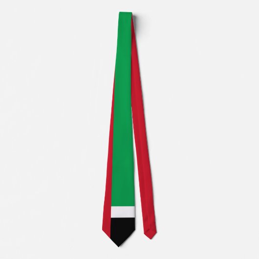 Cravate Drapeau des Emirats Arabes Unis (Devant)