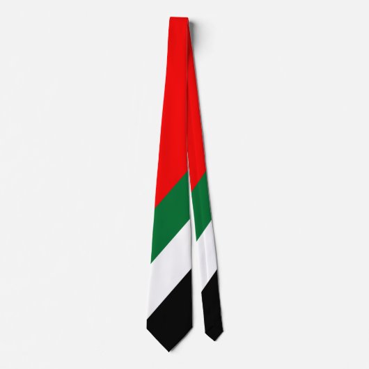 Cravate Drapeau des Émirats arabes unis (Devant)
