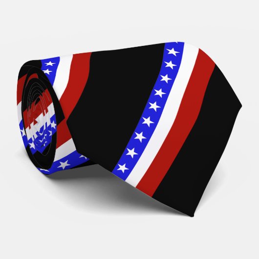 Cravate Drapeau des États-Unis d'Amérique (Roulé)